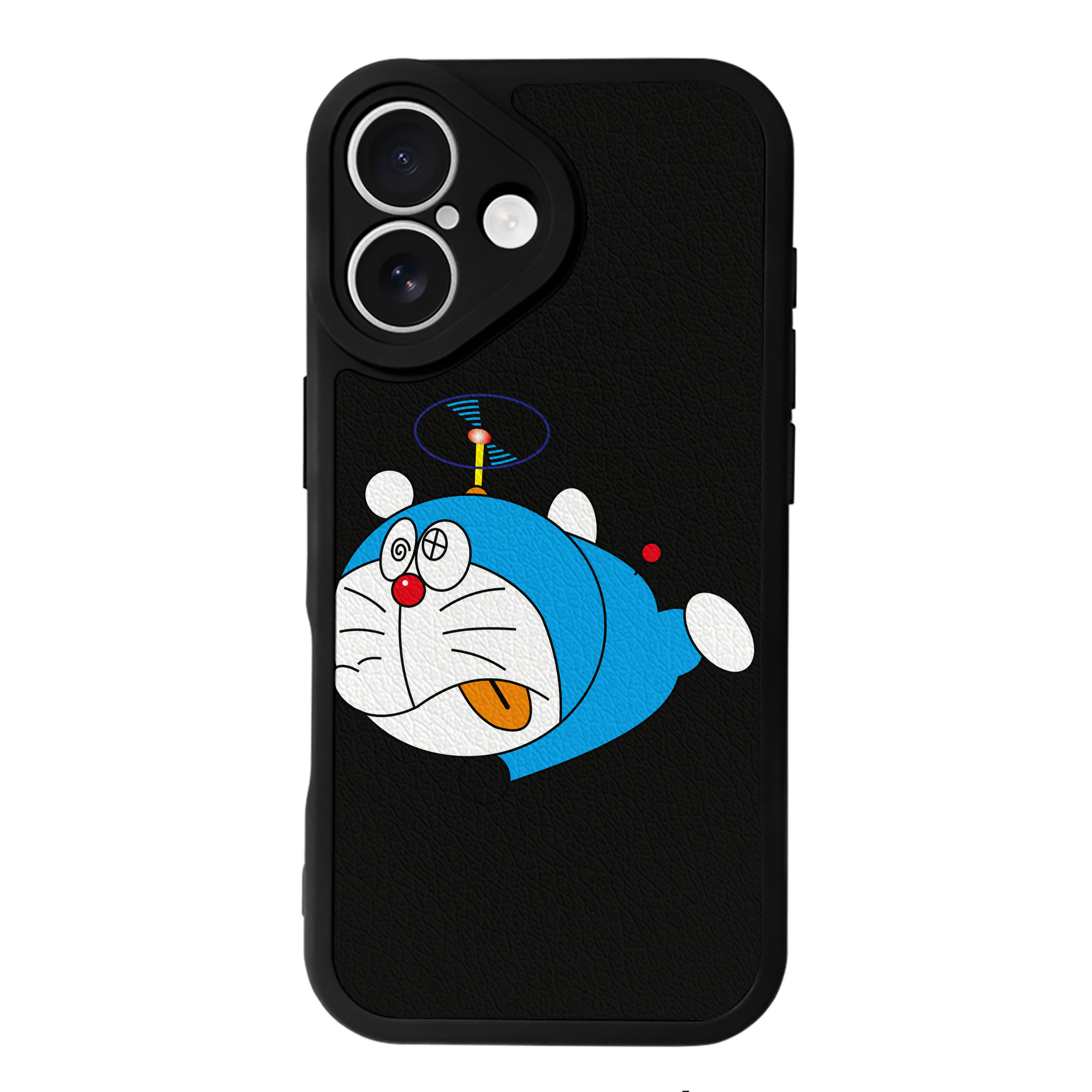 （画像用） ドラえもん Doraemon 【iPhone 16シリーズ対応】シリコンスマホケース（レザー調） 材質：シリコン